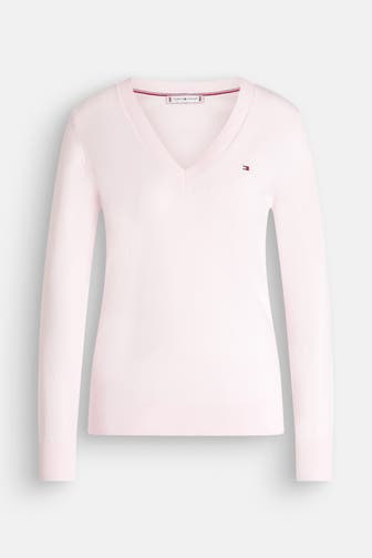 TOMMY HILFIGER Strickpullover rosa
