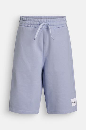 BOSS Sweat-Shorts taubenblau