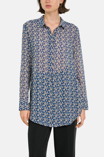 COMMA, Casual-Bluse gemustert