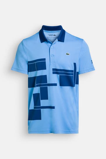 LACOSTE Funktions-Polo hellblau