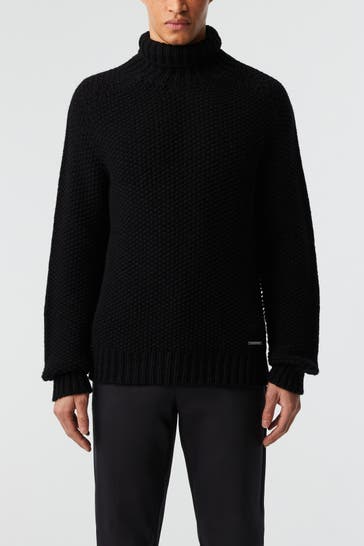 ALPHATAURI Wollmix-Pullover 'Finar' schwarz