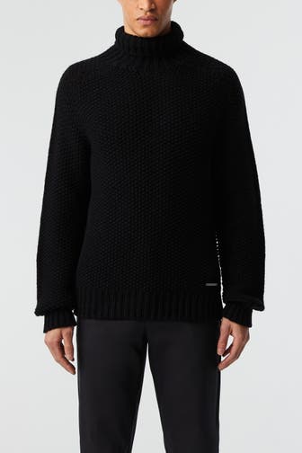 ALPHATAURI Wollmix-Pullover 'Finar' schwarz