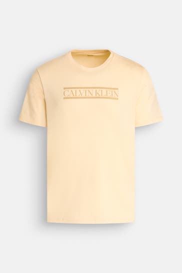 CALVIN KLEIN T-Shirt hellgelb