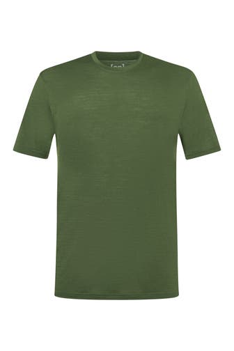 SUPER.NATURAL Wollmix-T-Shirt oliv