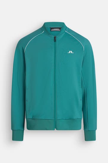 J.LINDEBERG SPORTSWEAR Sweatjacke 'Traven' blaugrün