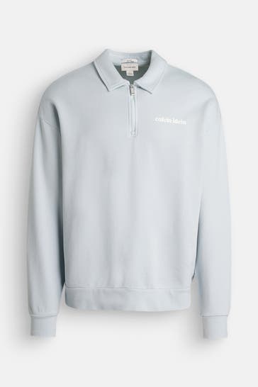 CK JEANS Sweat-Troyer hellblau