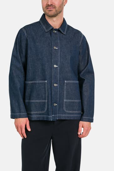 WOODBIRD Jeansjacke nachtblau