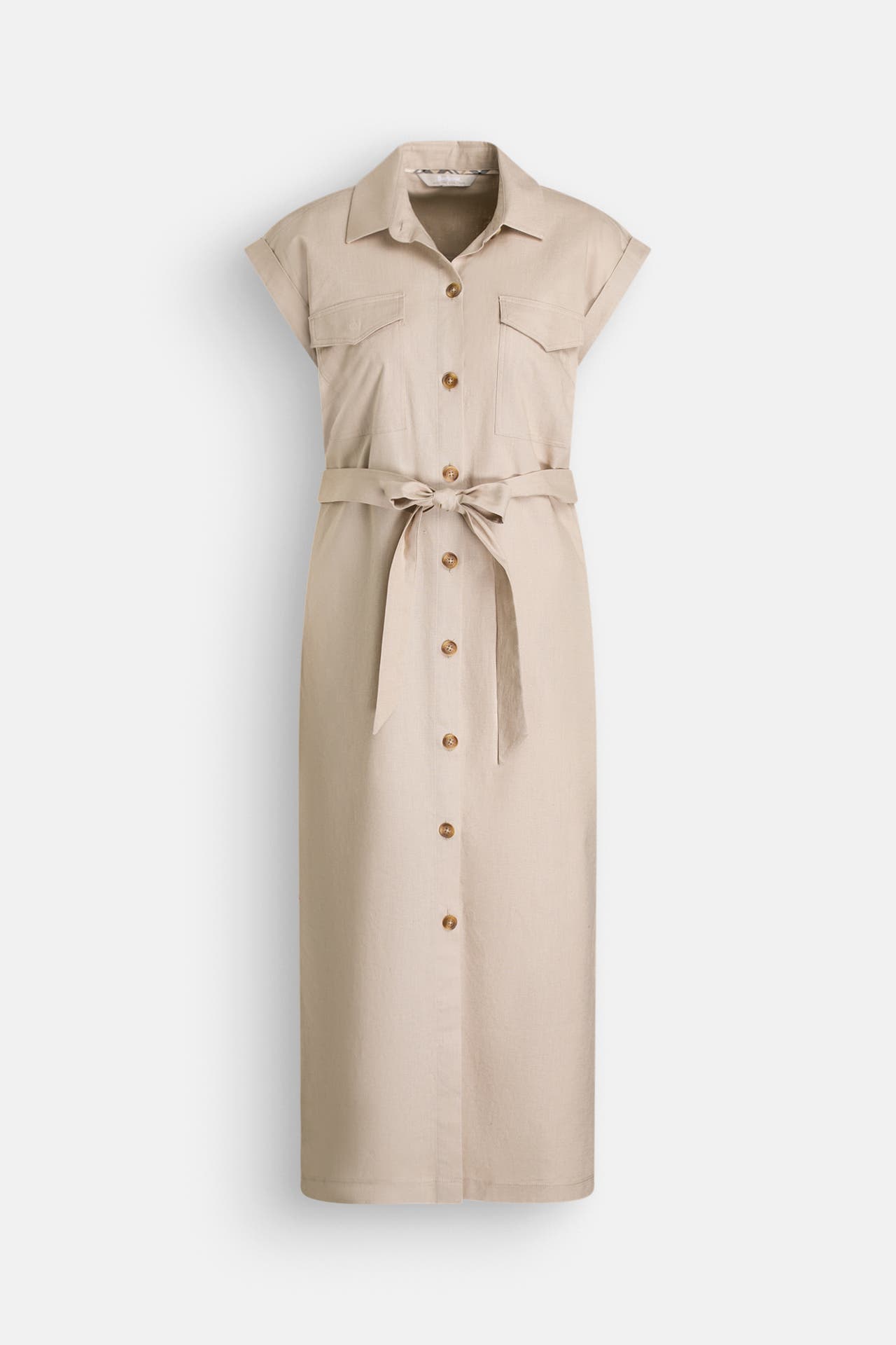BARBOUR Leinenmix-Kleid 'Birdie' beige, Bild 1