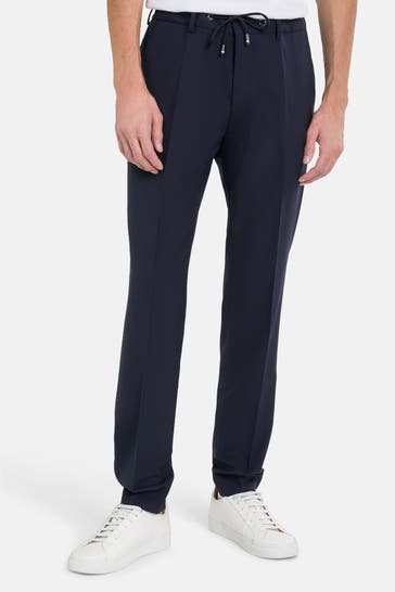 BOSS Stoffhose 'Genius' nachtblau