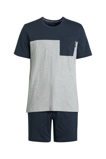 MARC O'POLO Pyjama zweifarbig