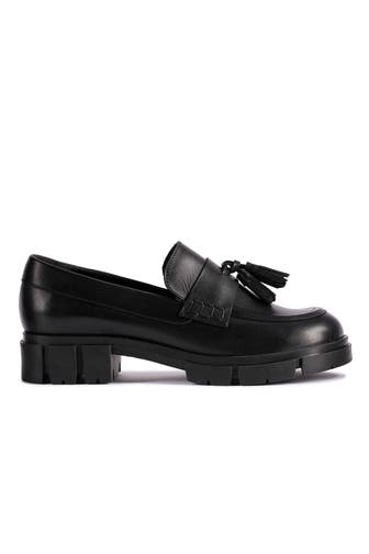CLARKS Leder-Loafer 'Teala' schwarz