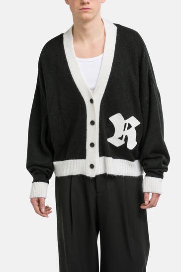 ROUGH. Strickjacke zweifarbig