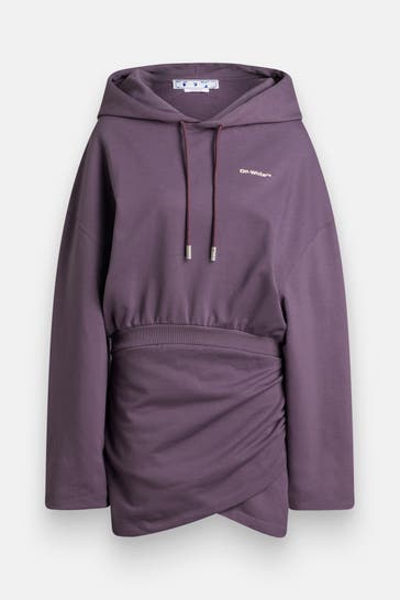 OFF-WHITE Sweatkleid pflaume