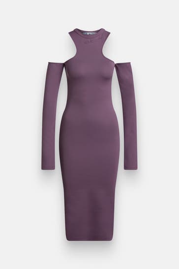 OFF-WHITE Kleid pflaume