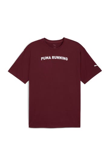 PUMA T-Shirt weinrot