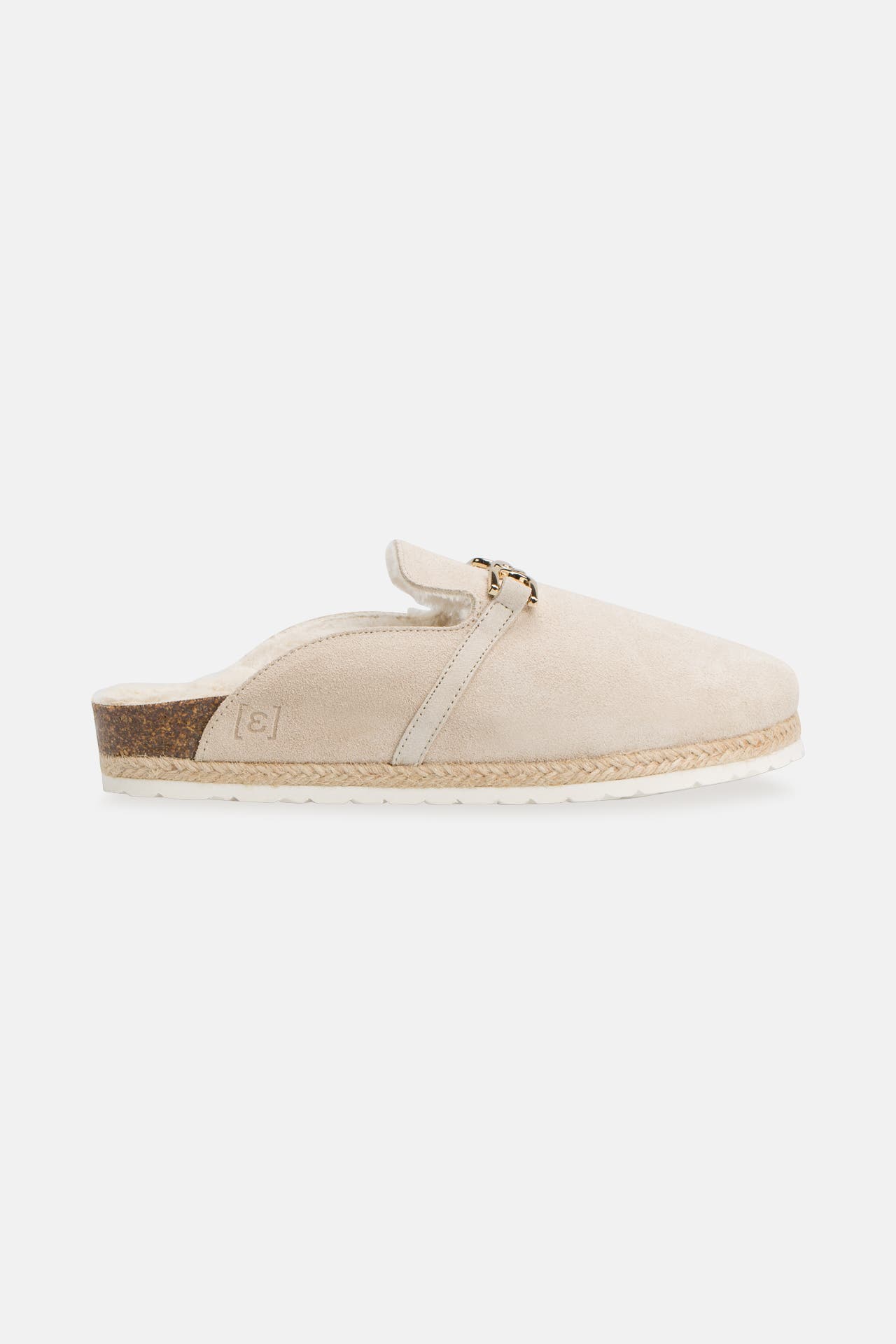 ESPADRIJ L'ORIGINALE Hausschuhe 'Cloq Velour Chain' beige, Bild 1
