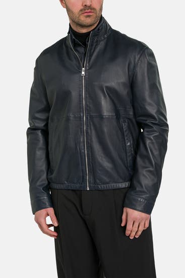 BALDESSARINI - Lederjacke 'Tonic' schwarzblau