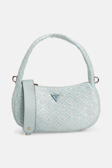 GUESS Schultertasche 'Rianee' gemustert