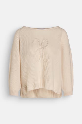 HEMISPHERE Kaschmirmix-Pullover sand