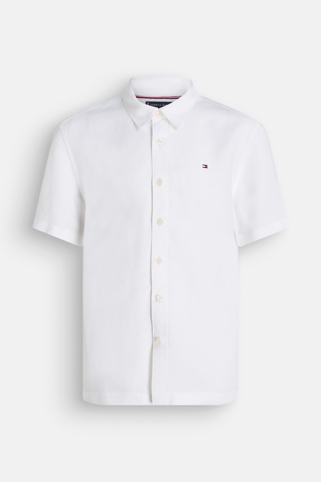 TOMMY HILFIGER Leinenmixhemd weiß Relaxed Fit, Bild 1