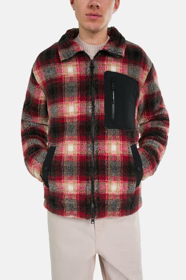 WOOLRICH Wollmix-Jacke 'Sherpa' kariert