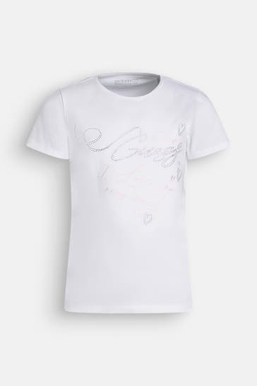 GUESS T-Shirt weiß