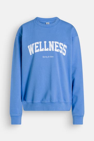 SPORTY & RICH Sweatshirt blau