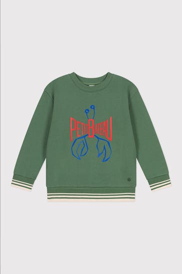 PETIT BATEAU Sweatshirt grün