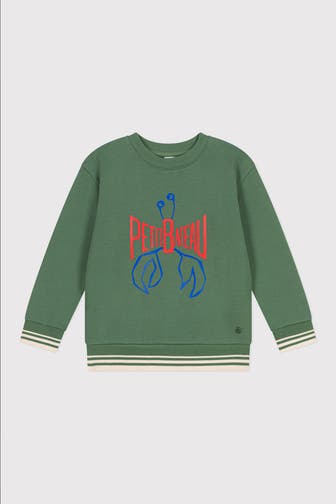 PETIT BATEAU Sweatshirt grün