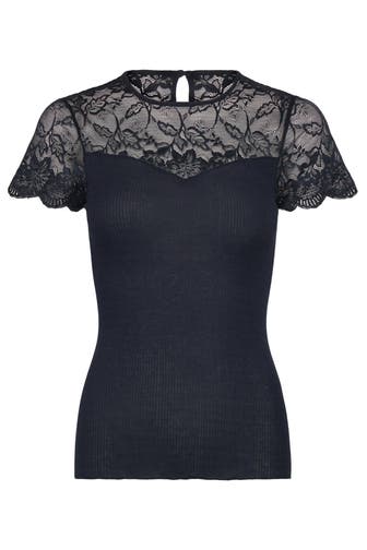 RM BY ROSEMUNDE Seidenmix-Shirt 'Bea' nachtblau