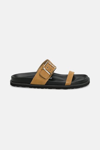 ESPADRIJ L'ORIGINALE Slides 'Nova Velour' camel