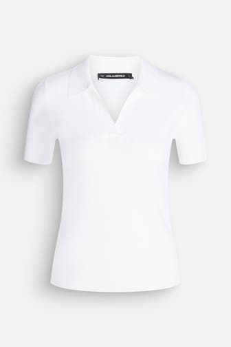 KARL LAGERFELD Polo-Shirt weiß
