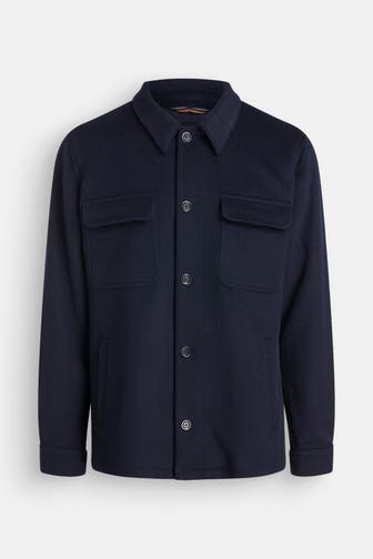 MABRUN Woll-Overshirt 'Allesandro' navy
