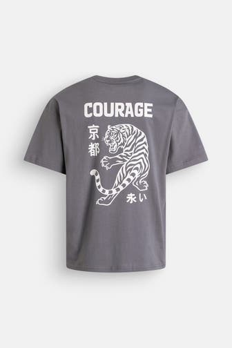 JACK & JONES T-Shirt blaugrau