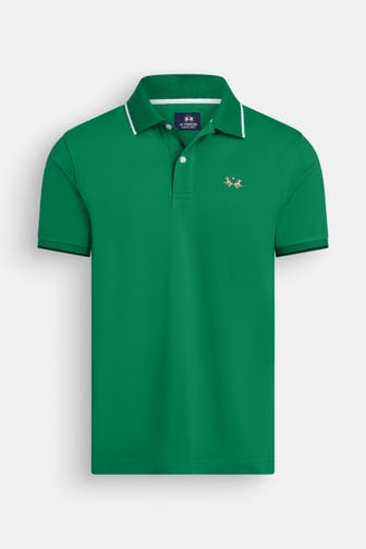 LA MARTINA Polo-Shirt dunkelgrün