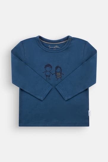 SANETTA Longsleeve blau