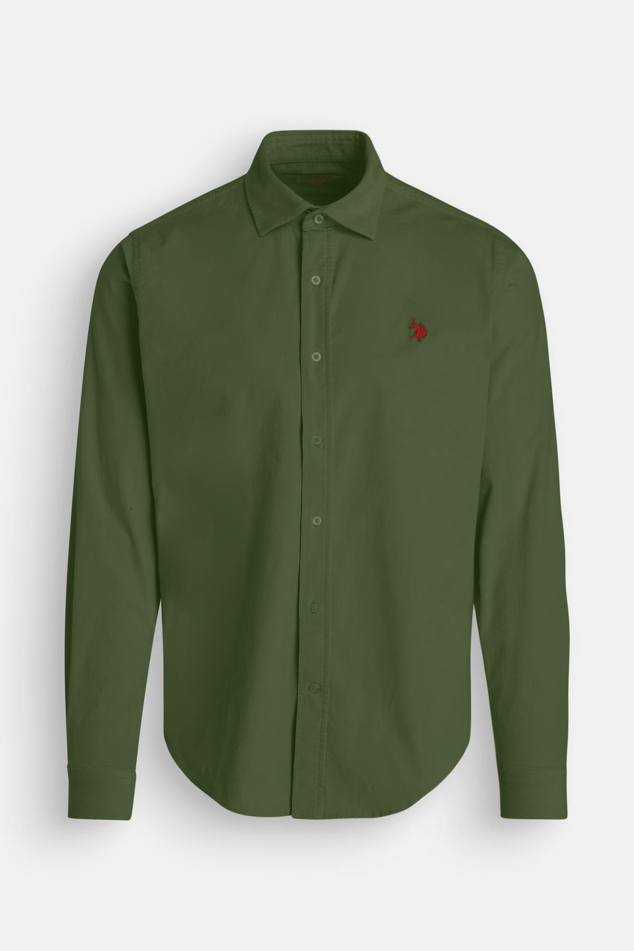 U.S. POLO ASSN. Cordhemd tannengrün, Bild 1
