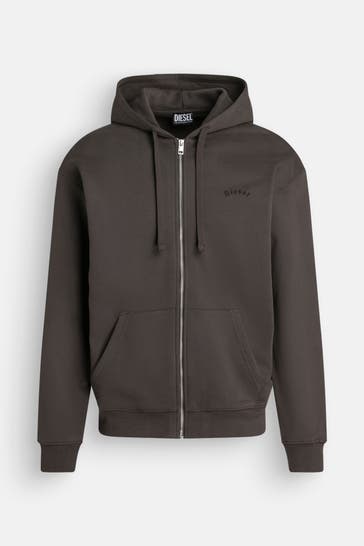 DIESEL Sweatjacke dunkelgrau