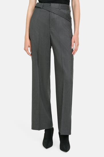 WOOD WOOD Wollhose 'Lacey' dunkelgrau