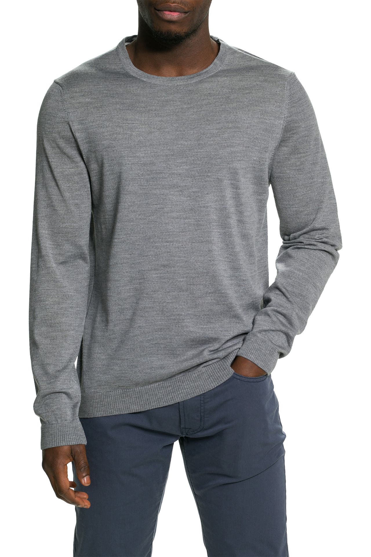 MAERZ MUENCHEN Strickpullover hellgrau, Bild 1