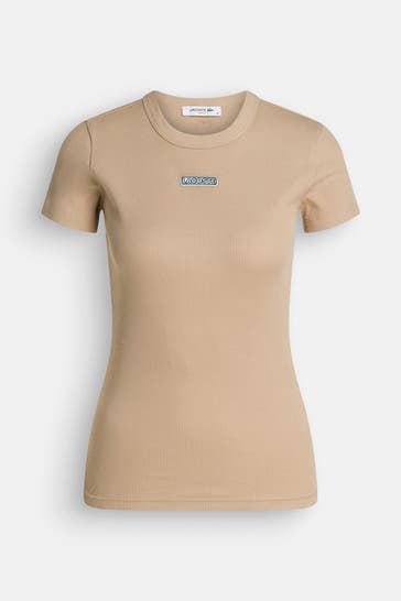 LACOSTE T-Shirt hellbraun