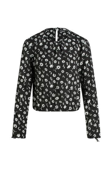 DESIGUAL - Blusenshirt schwarz gemustert