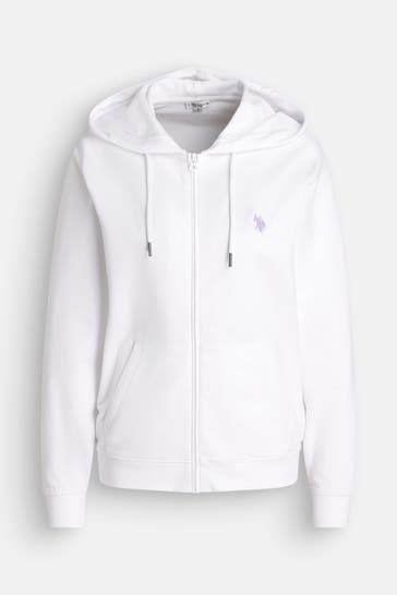 U.S. POLO ASSN. Sweatjacke weiß