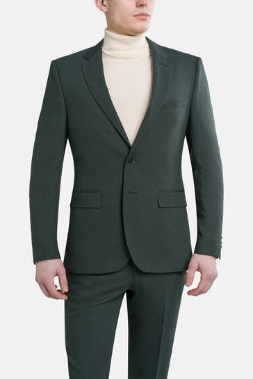 BOSS Wollmix-Sakko tannengrün