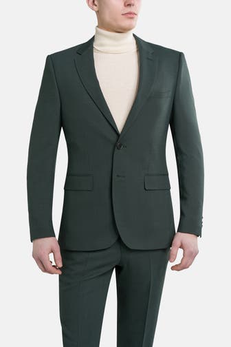 BOSS Wollmix-Sakko tannengrün