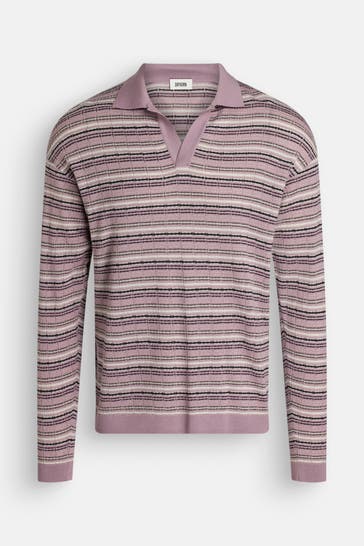 DRYKORN Strick-Polo 'Rustino' gestreift