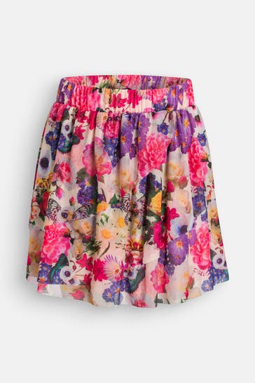 DESIGUAL Rock floral gemustert