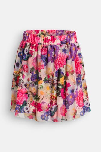 DESIGUAL Rock floral gemustert