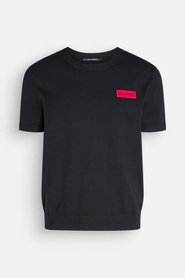 KARL LAGERFELD - Strick-Shirt schwarz