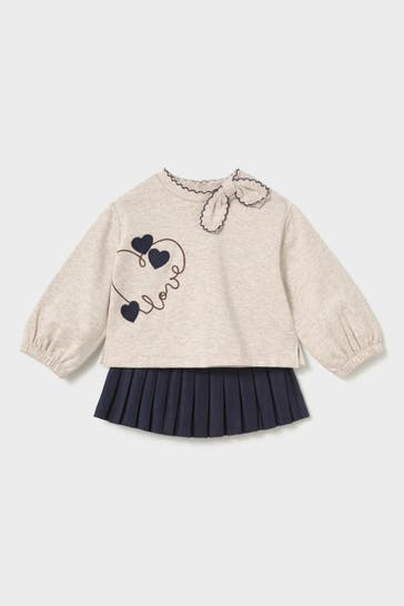 MAYORAL Set: Sweatshirt und Rock